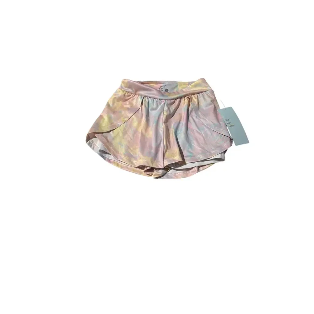 Zelle 5 pastel swirl active running short with compression under short nwt